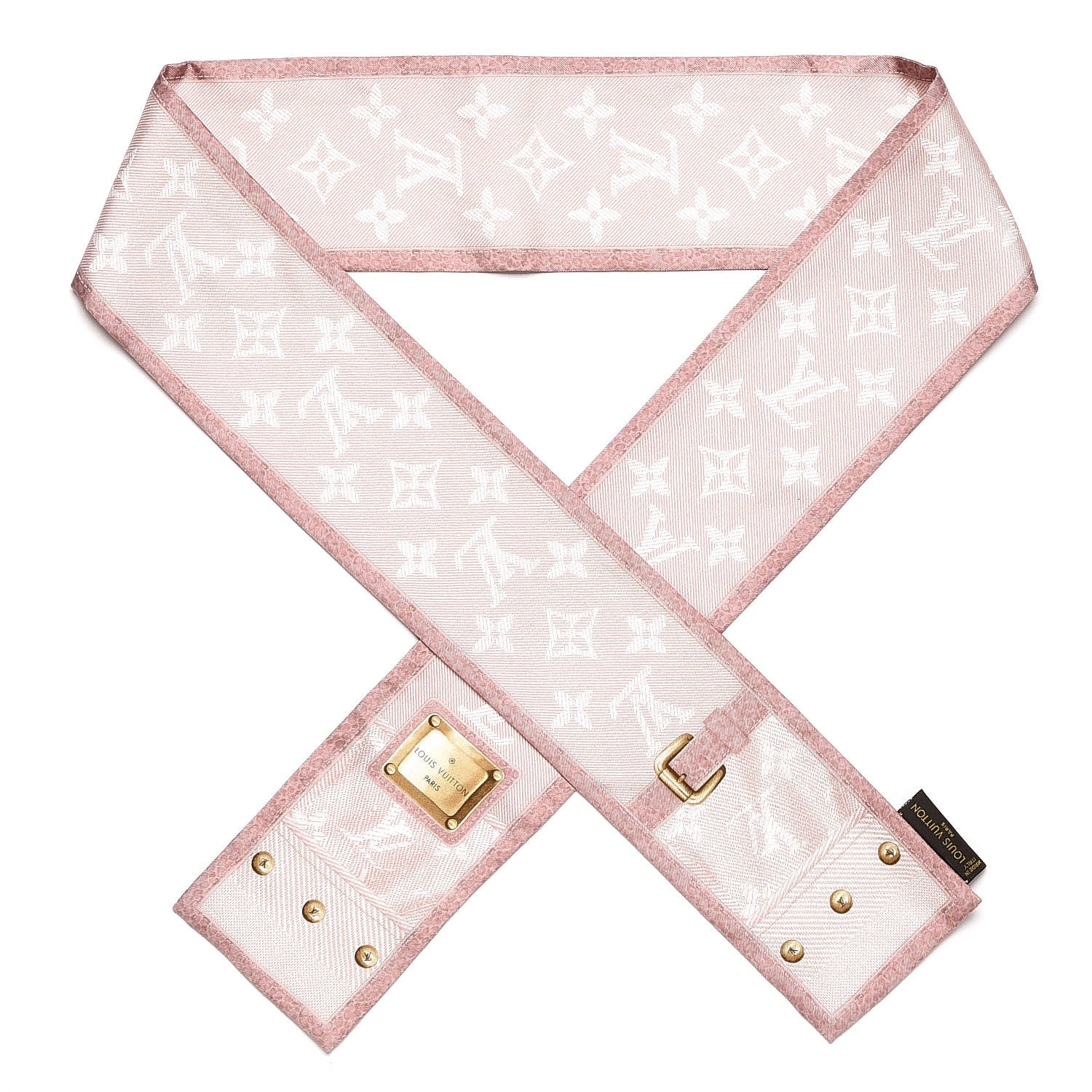 Louis Vuitton Silk Monogram New Denim Bandeau Rose Clair 1 of 4