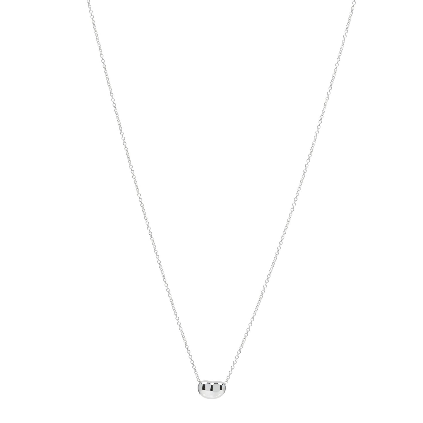 Sterling Silver 9mm Elsa Peretti Bean Pendant Necklace