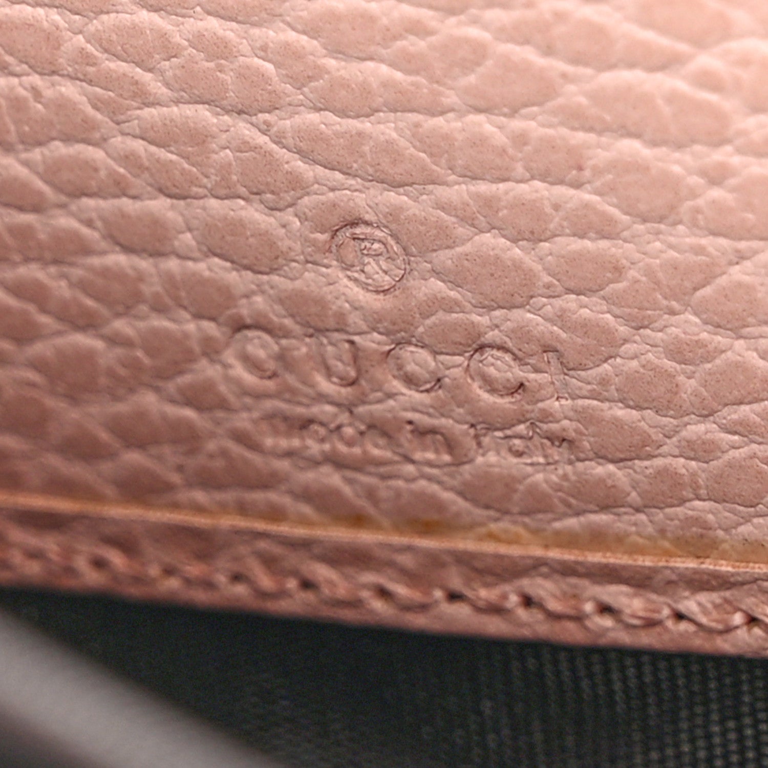 Gucci Calfskin Butterfly Farfalla Zip Around Wallet Perfect Pink 6 of 12