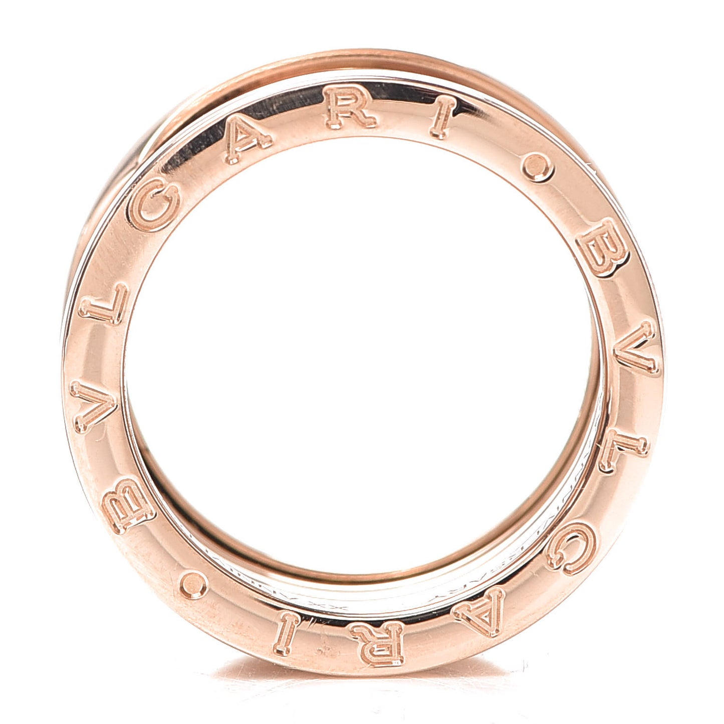 18K Rose Gold B.Zero1 Five-Band Anniversary Ring 56 7.5