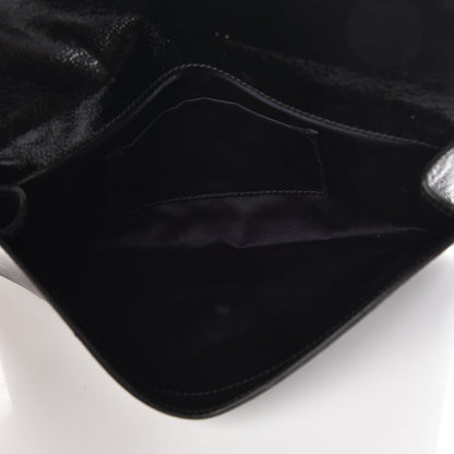 Saint Laurent Textured Patent Monogram Small Belle De Jour Clutch Black 5 of 9