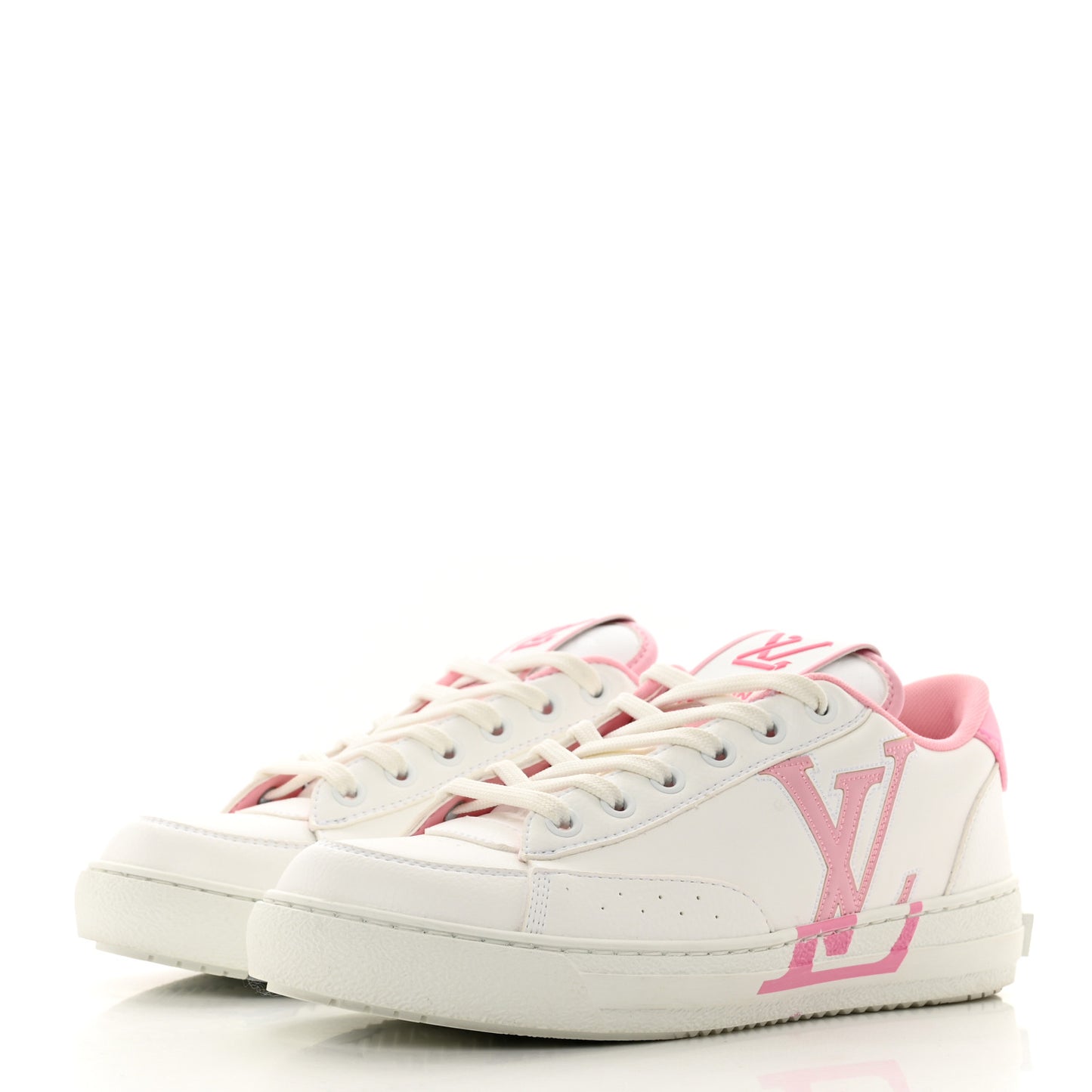 Calfskin Charlie Sneaker 36 White Rose Clair