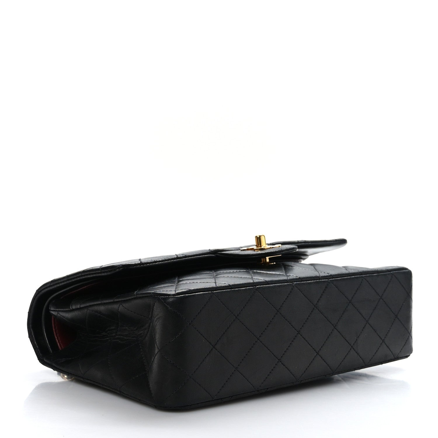 Chanel Lambskin Quilted Medium Double Flap Black 4 of 9