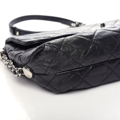 Chanel Crackled Aged Calfskin Big Bang Flap Black 8 of 9