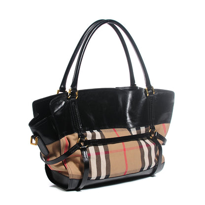 Burberry House Check Bridle Calfskin Kent Bag Black 3 of 8
