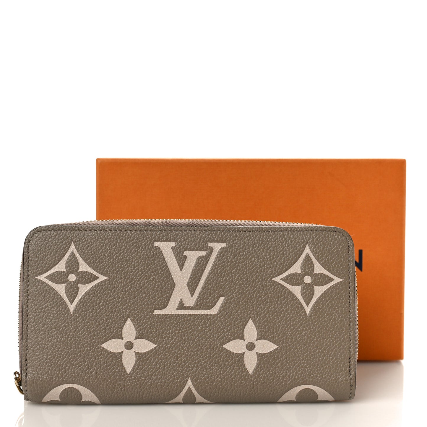 Empreinte Monogram Giant Zippy Wallet Tourterelle Creme