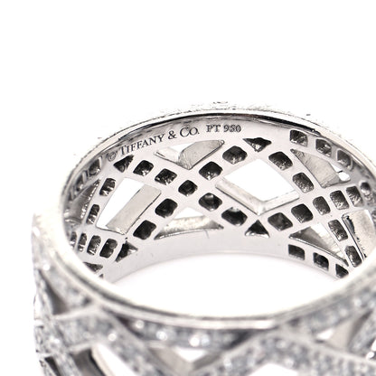 Tiffany Platinum Diamond Legacy Celebration Braided Band Ring 47 4 4 of 4
