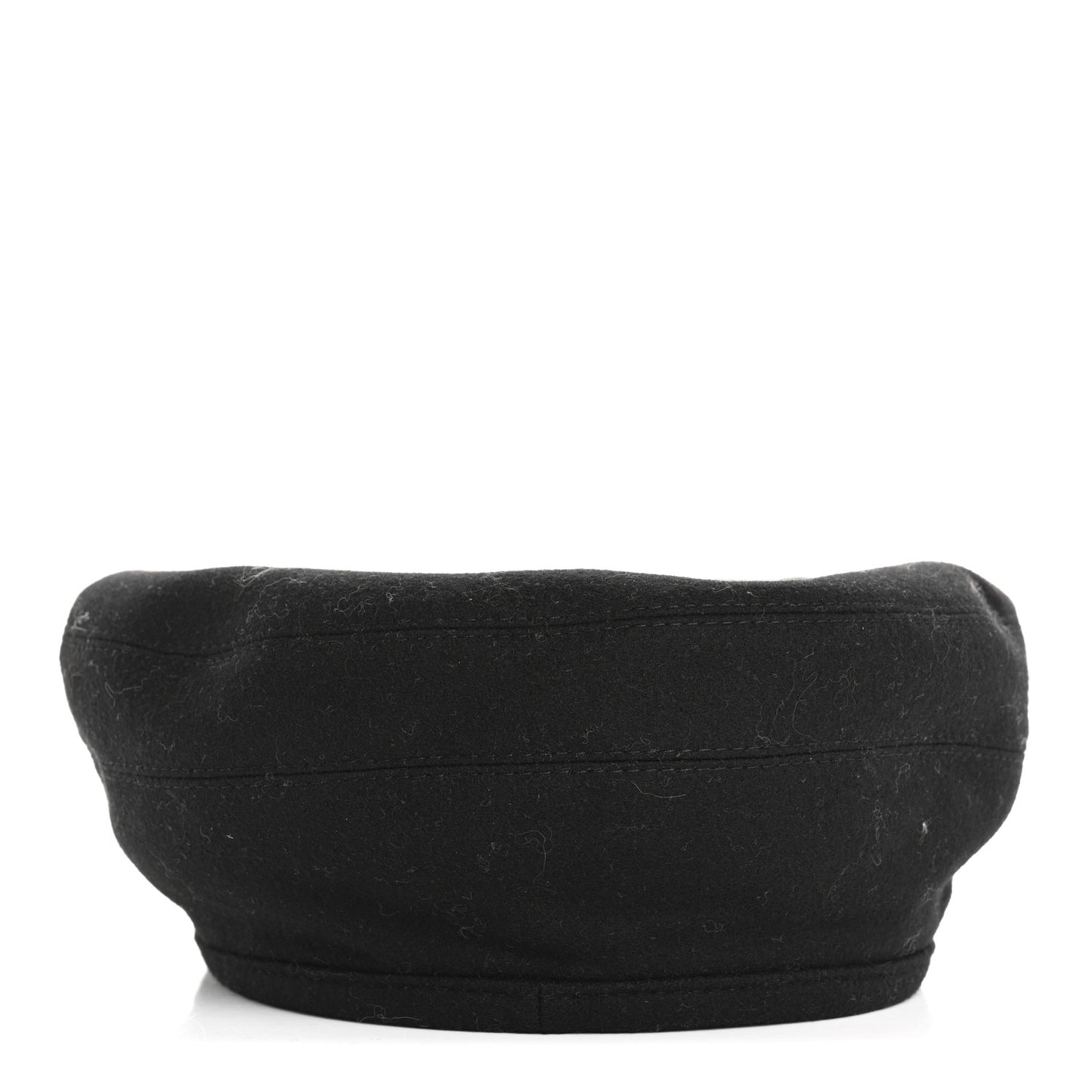 Cashmere Saint Honore Drap Beret 57 Black