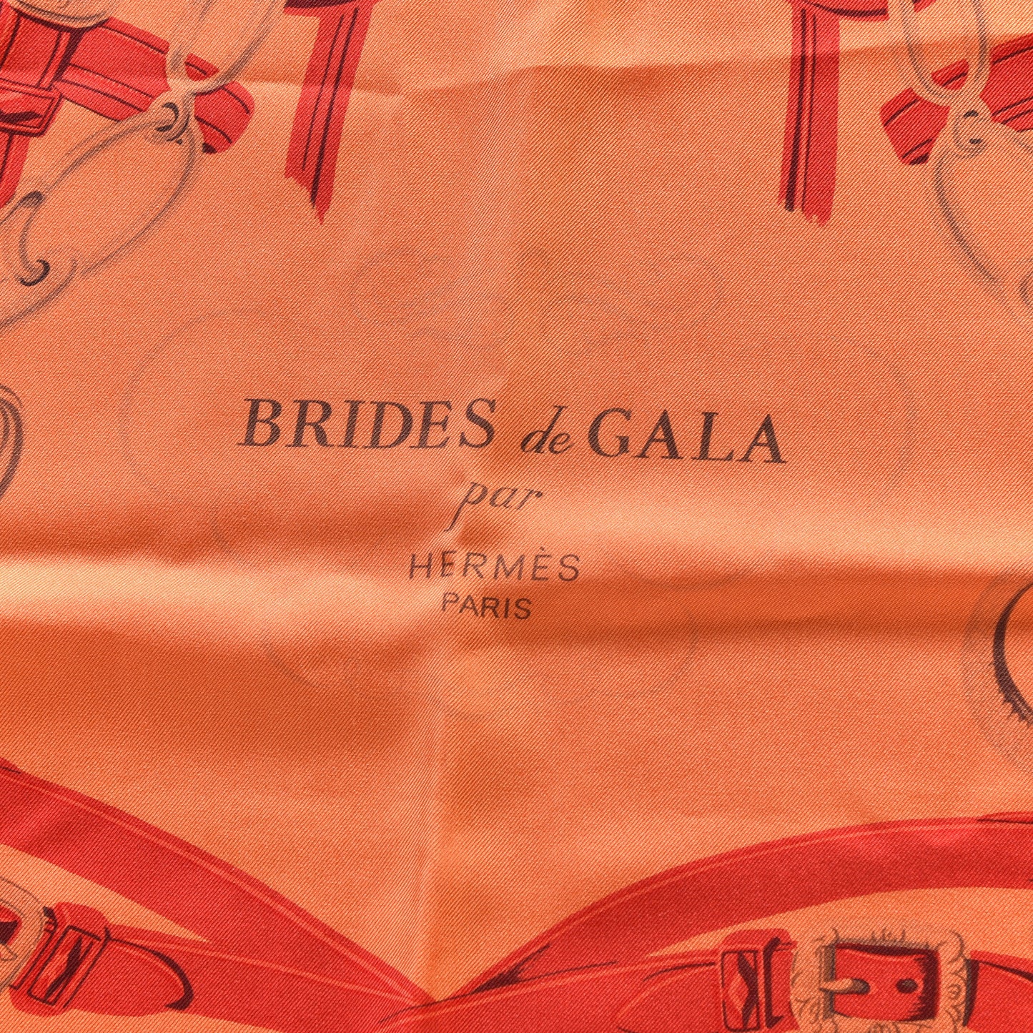 Silk Dip Dye Brides de Gala Scarf 90 Orange