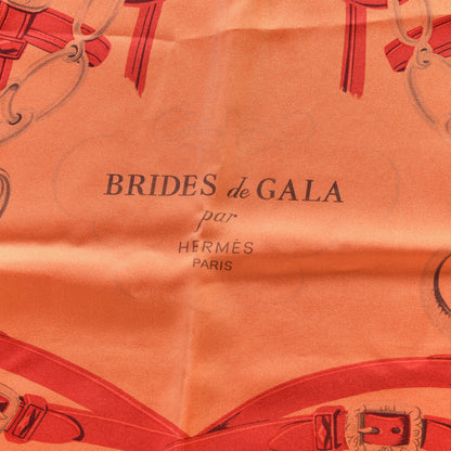 Hermes Silk Dip Dye Brides de Gala Scarf 90 Orange 2 of 2