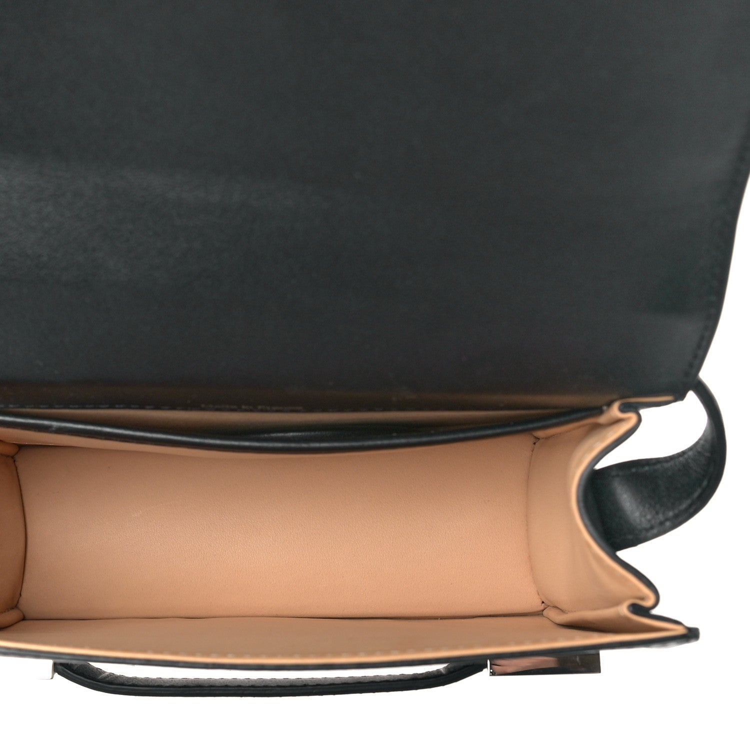 Delvaux Calfskin Mini Iron Shield Madame Crossbody Black Silver 5 of 9