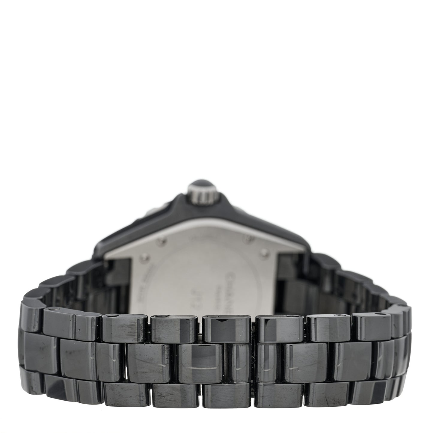 Stainless Steel Ceramic Diamond Pave Bezel 41mm J12 Automatic Watch Black
