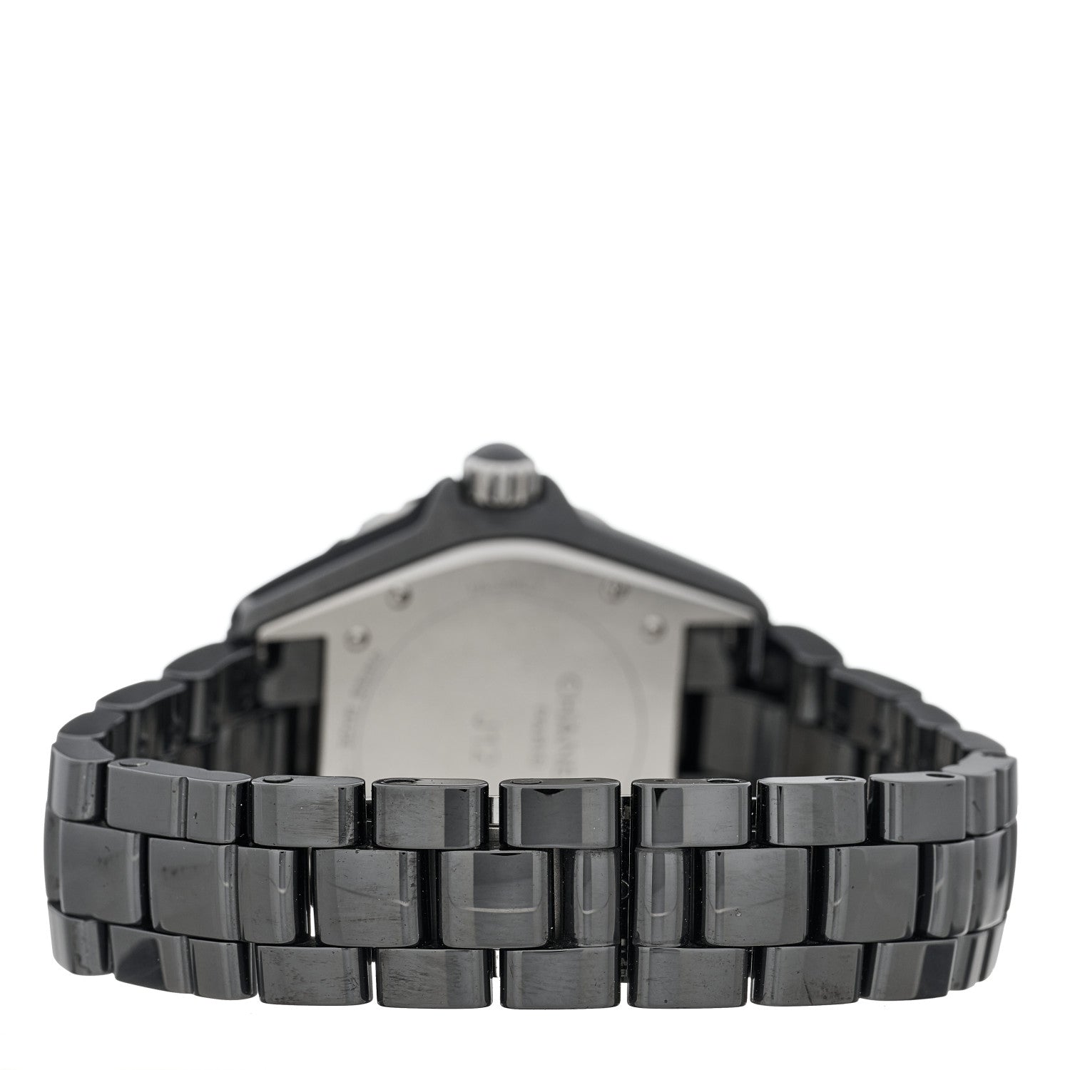 Chanel Stainless Steel Ceramic Diamond Pave Bezel 41mm J12 Automatic Watch Black 3 of 5