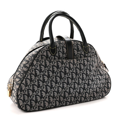 Christian Dior Monogram Mini Saddle Bowler Navy 3 of 10