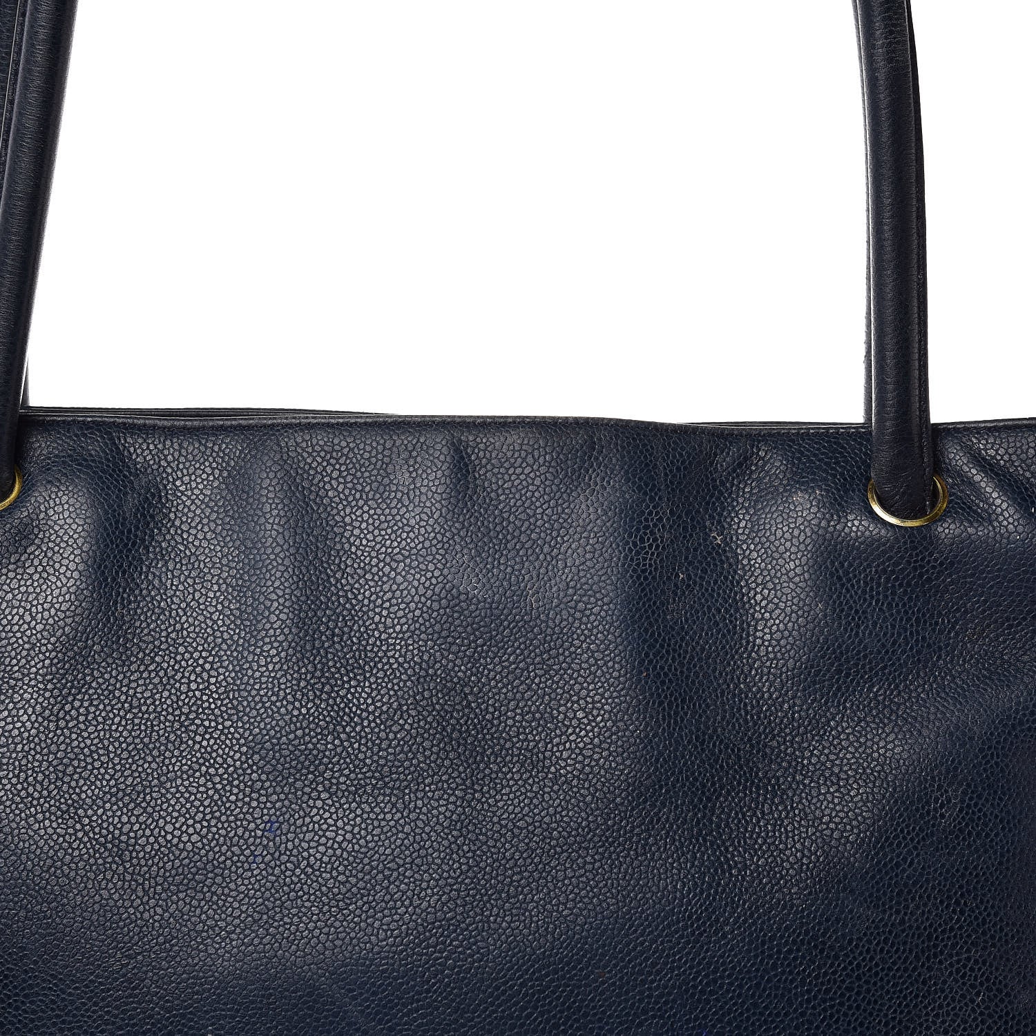 Chanel Caviar Timeless CC Shoulder Bag Navy Blue 19 of 19