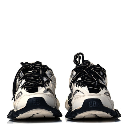 Balenciaga Mesh Nylon Womens Track Sneakers 36 Black White 3 of 7