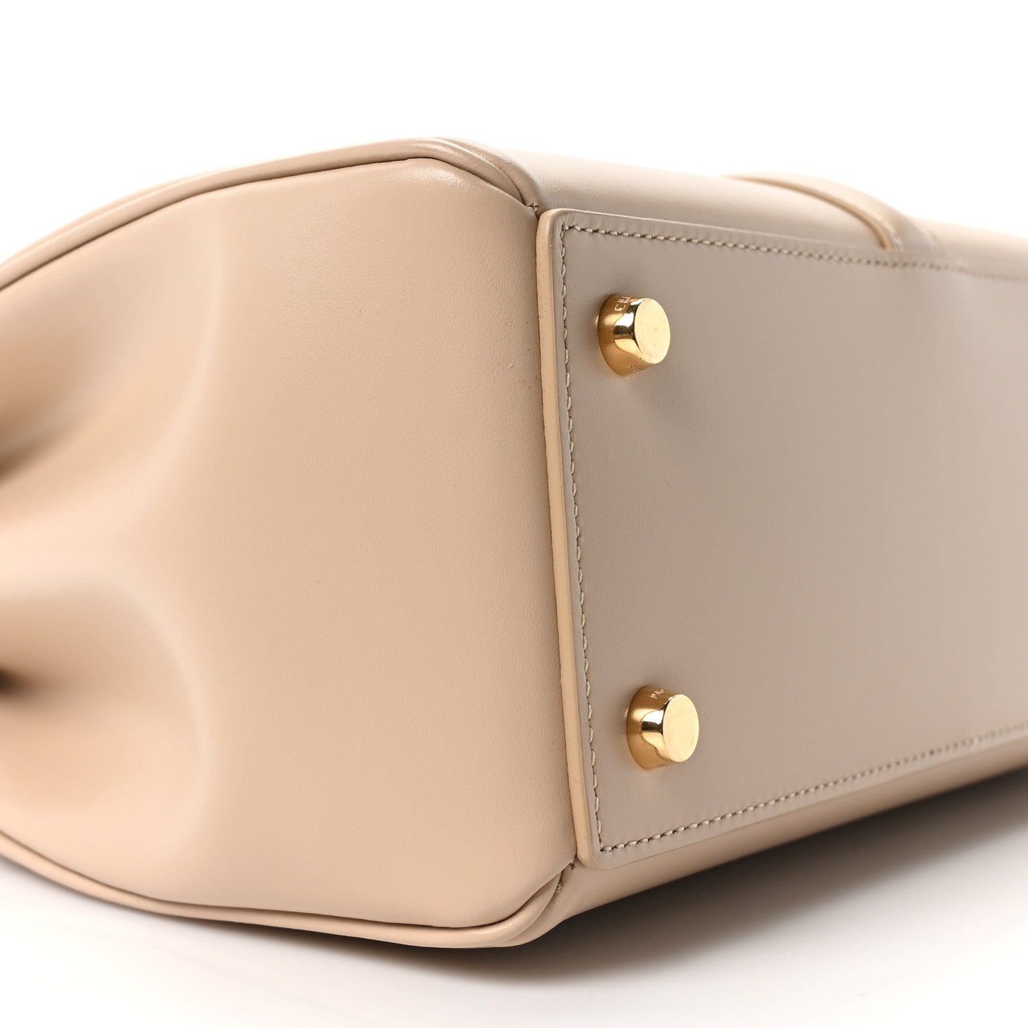 Celine Satinated Calfskin Small 16 Top Handle Bag Nude 11 of 12