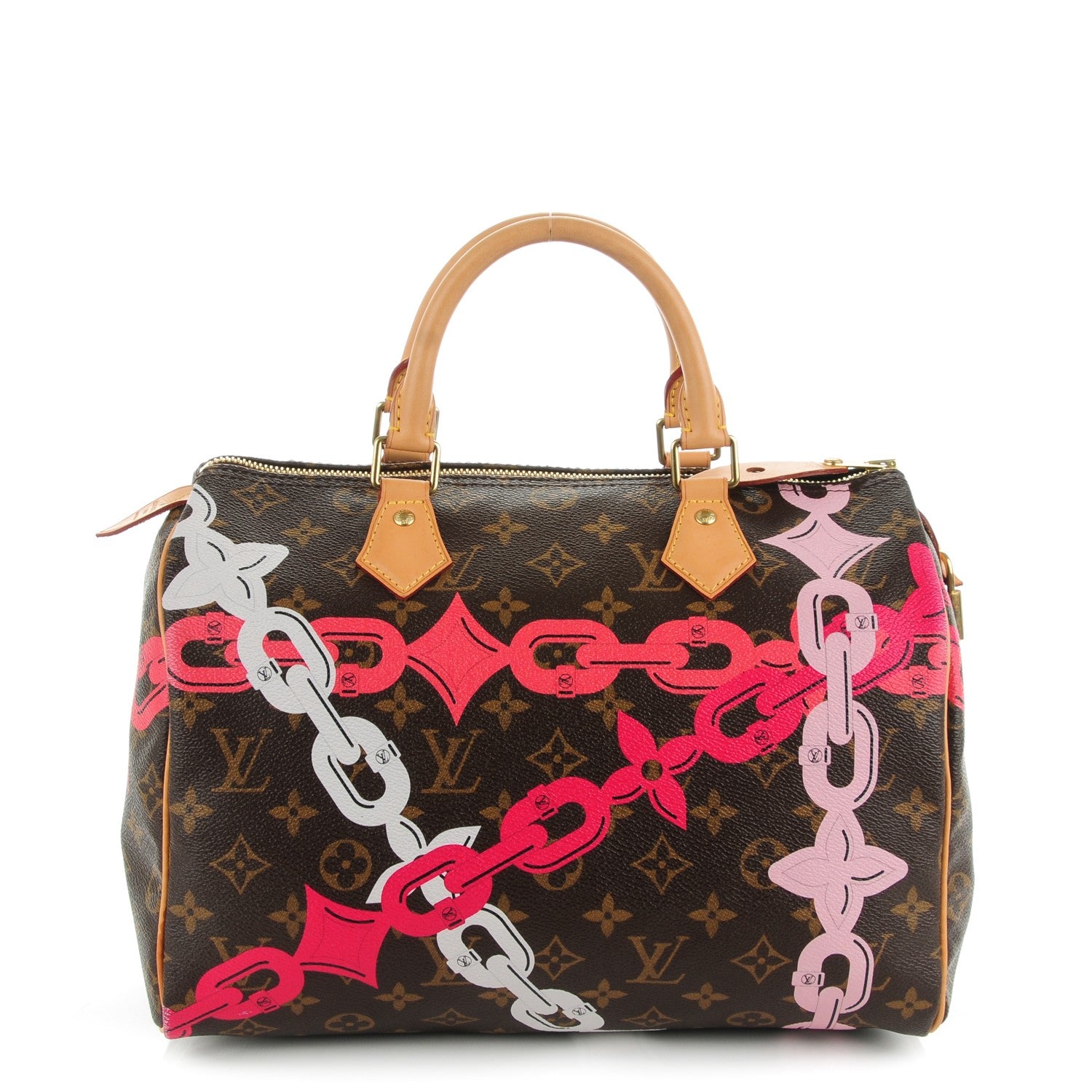 Louis Vuitton Monogram Bay Speedy 30 Rose Ballerine Poppy 1 of 7