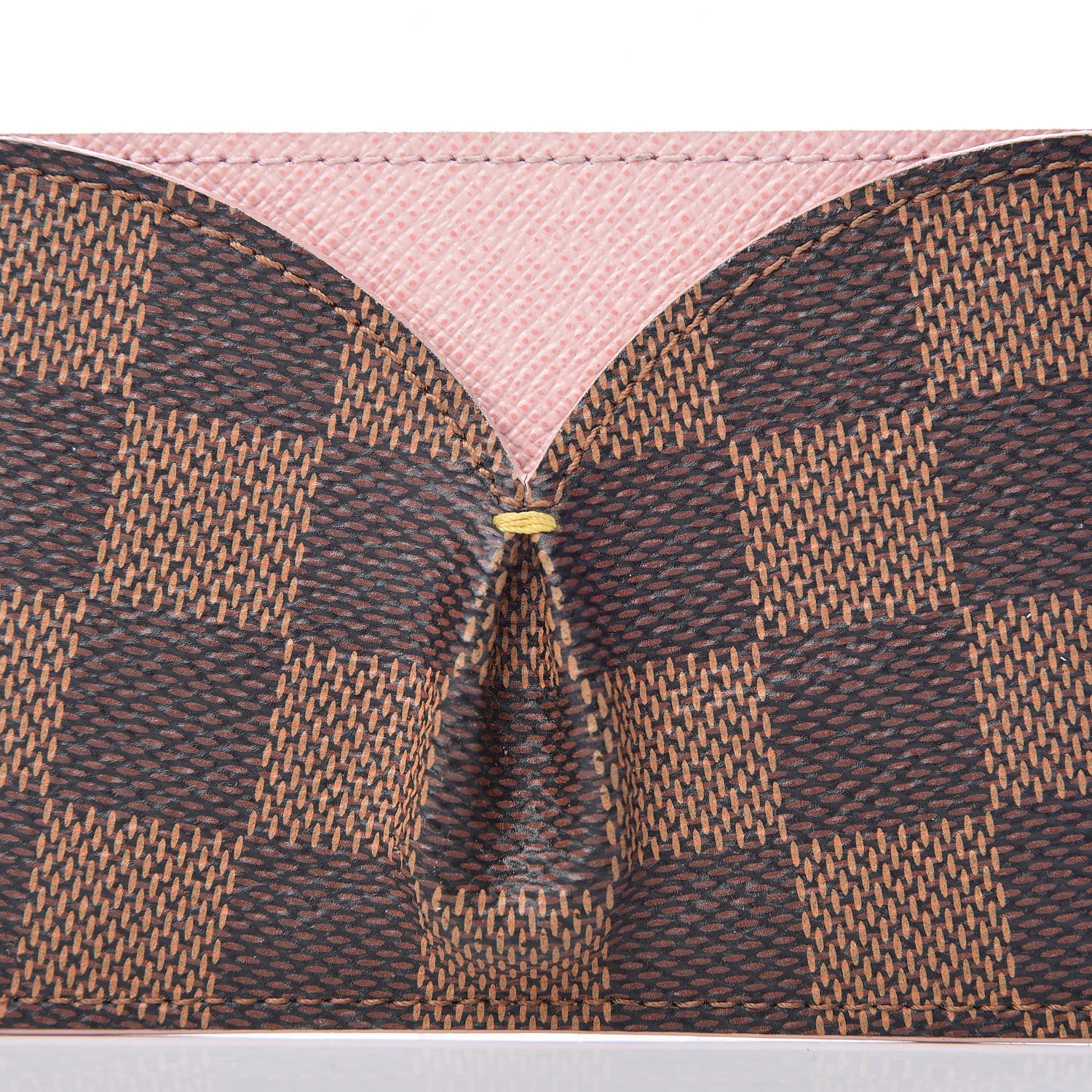 Louis Vuitton Damier Ebene Caissa Card Holder Rose Ballerine 8 of 9