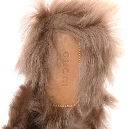 Gucci Calfskin Fur Womens Princetown Slippers 36 Black 7 of 12