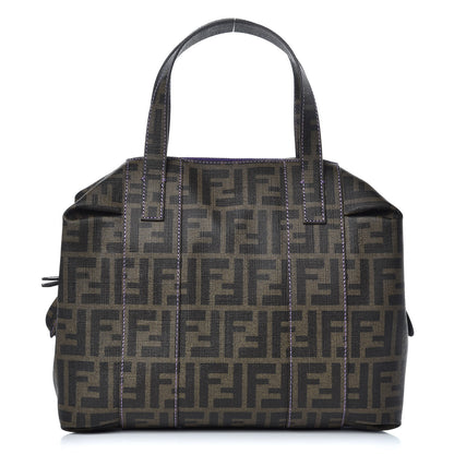 Fendi Zucca Spalmati Bowler Tobacco Viola 1 of 9