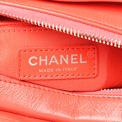 Chanel Aged Calfskin Quilted Small Gabrielle Hobo Red 6 of 9