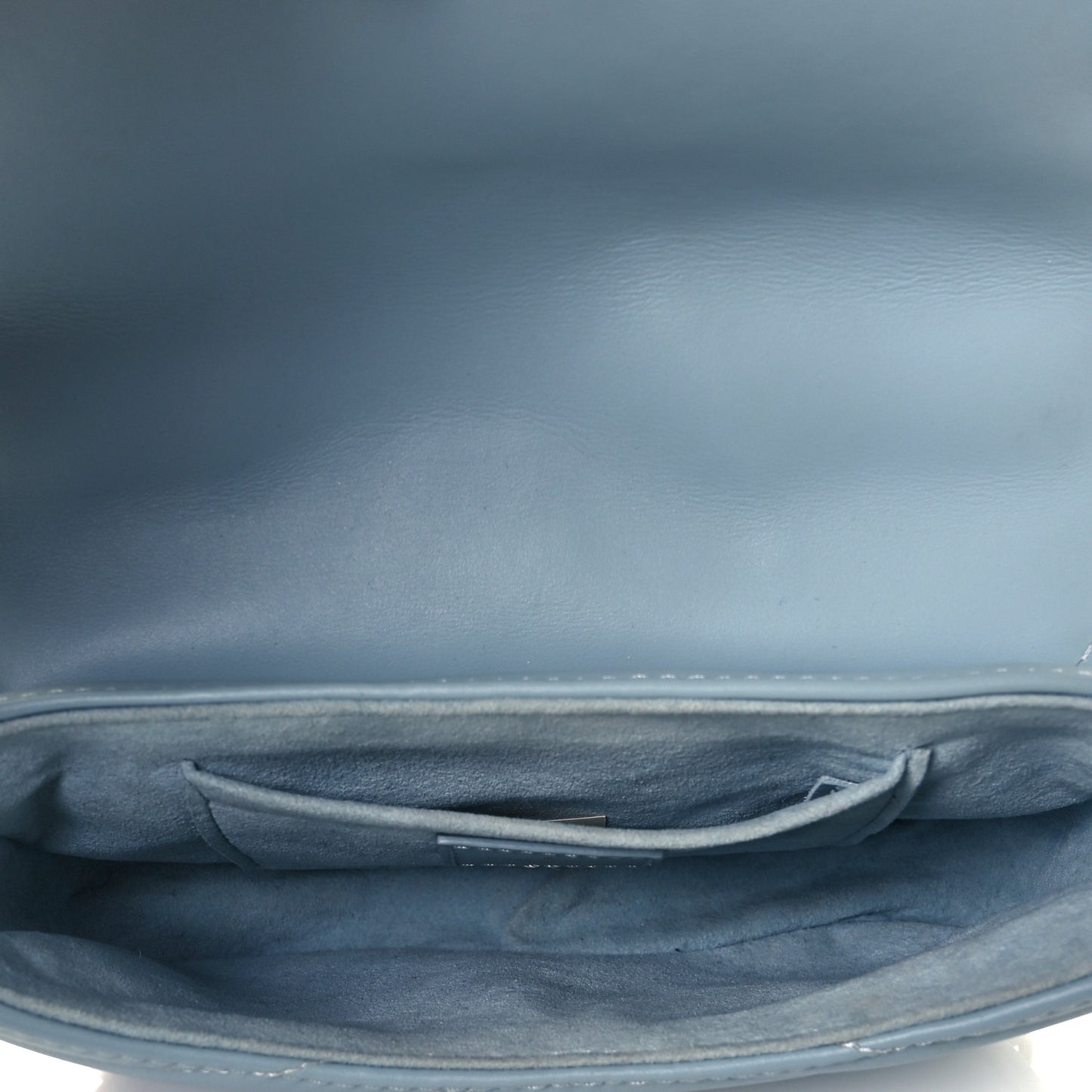 Calfskin New Wave Chain PM Porcelain Blue