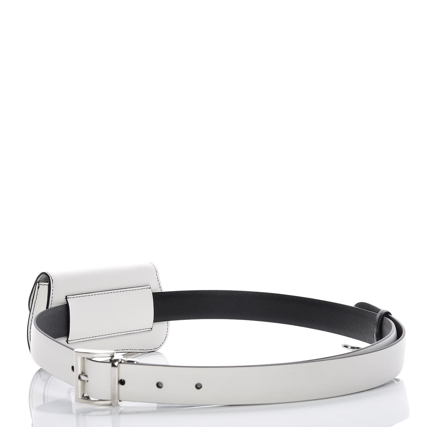 City Calfskin Micro Sidonie Belt Bag 85 34 White Black
