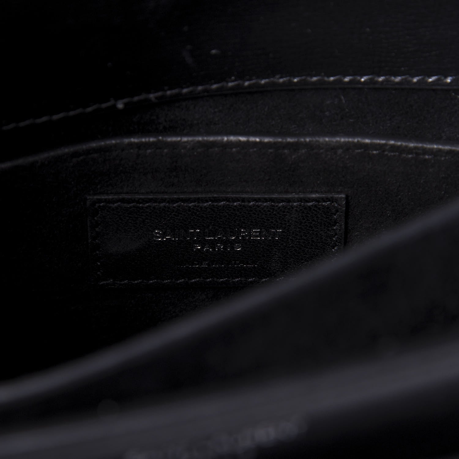 Saint Laurent Calfskin Medium Monogram Sunset Black 8 of 10