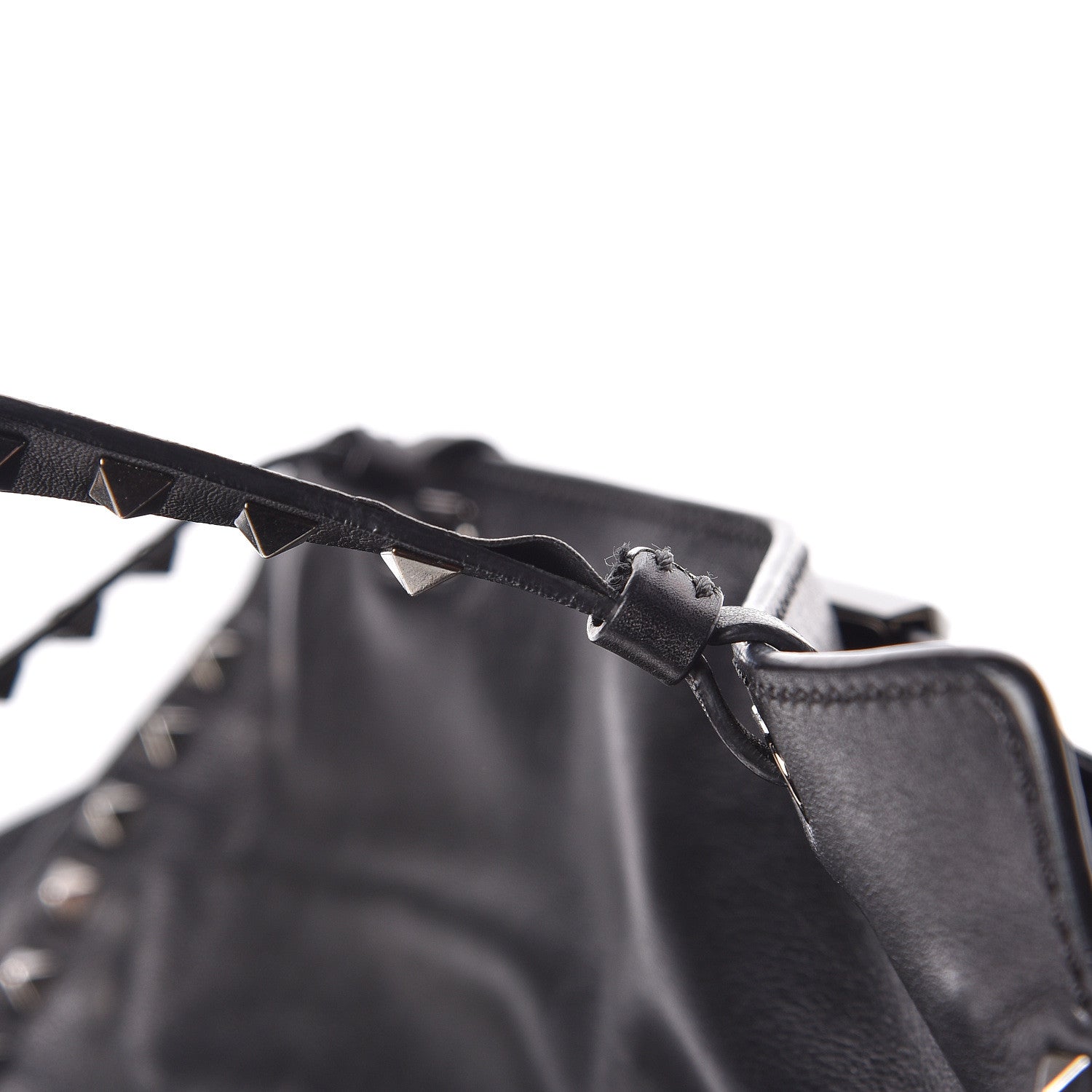 Valentino Garavani Vitello Medium Rockstud All Over Tote Black 11 of 11