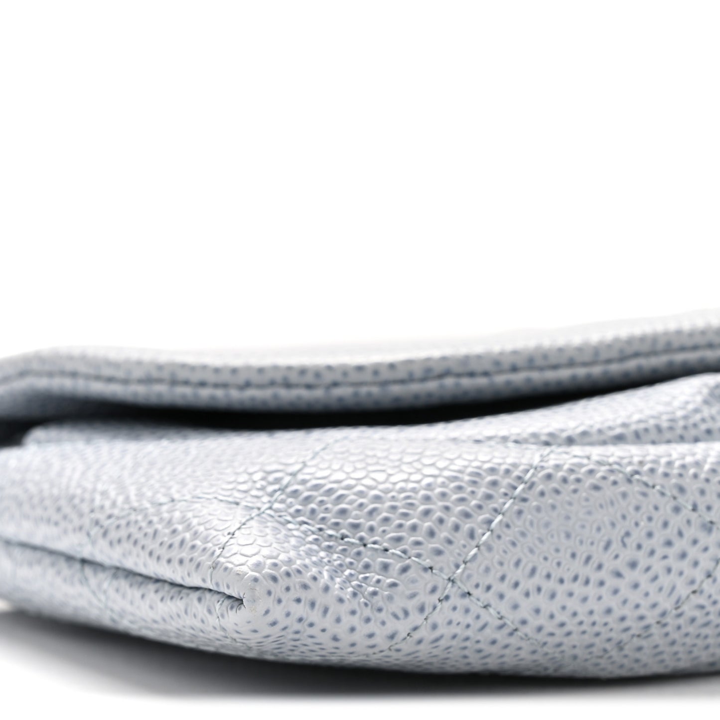 Caviar Half Moon Wallet On Chain WOC Light Blue