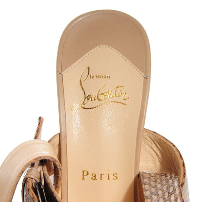 Christian Louboutin Python Platform Toutenkaboucle 150 Strap Sandals 39 7 of 7