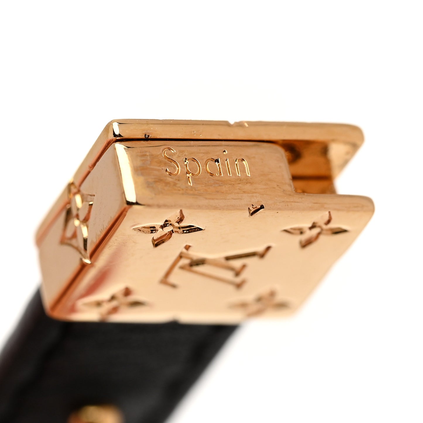 Monogram LV Circle Reversible Bracelet 17 Black