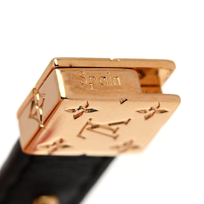 Louis Vuitton Monogram LV Circle Reversible Bracelet 17 Black 5 of 5