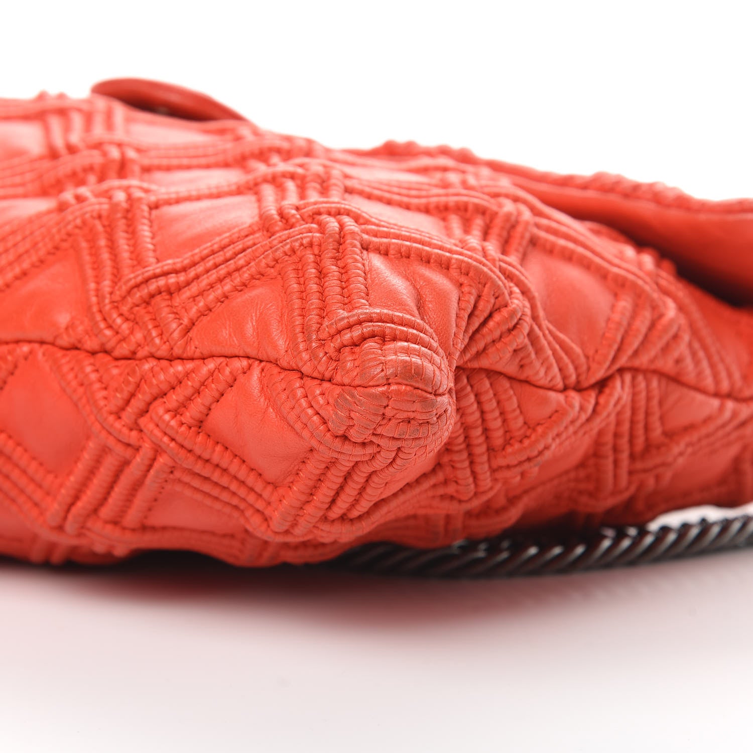 Chanel Lambskin Stitched Large Walk Of Fame Flap Red 10 of 13