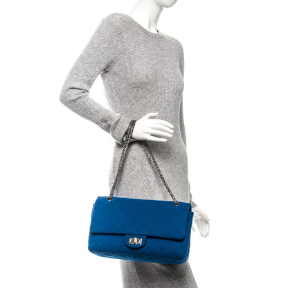 Chanel Jersey Quilted 2.55 Reissue 227 Flap Blue 2 of 9