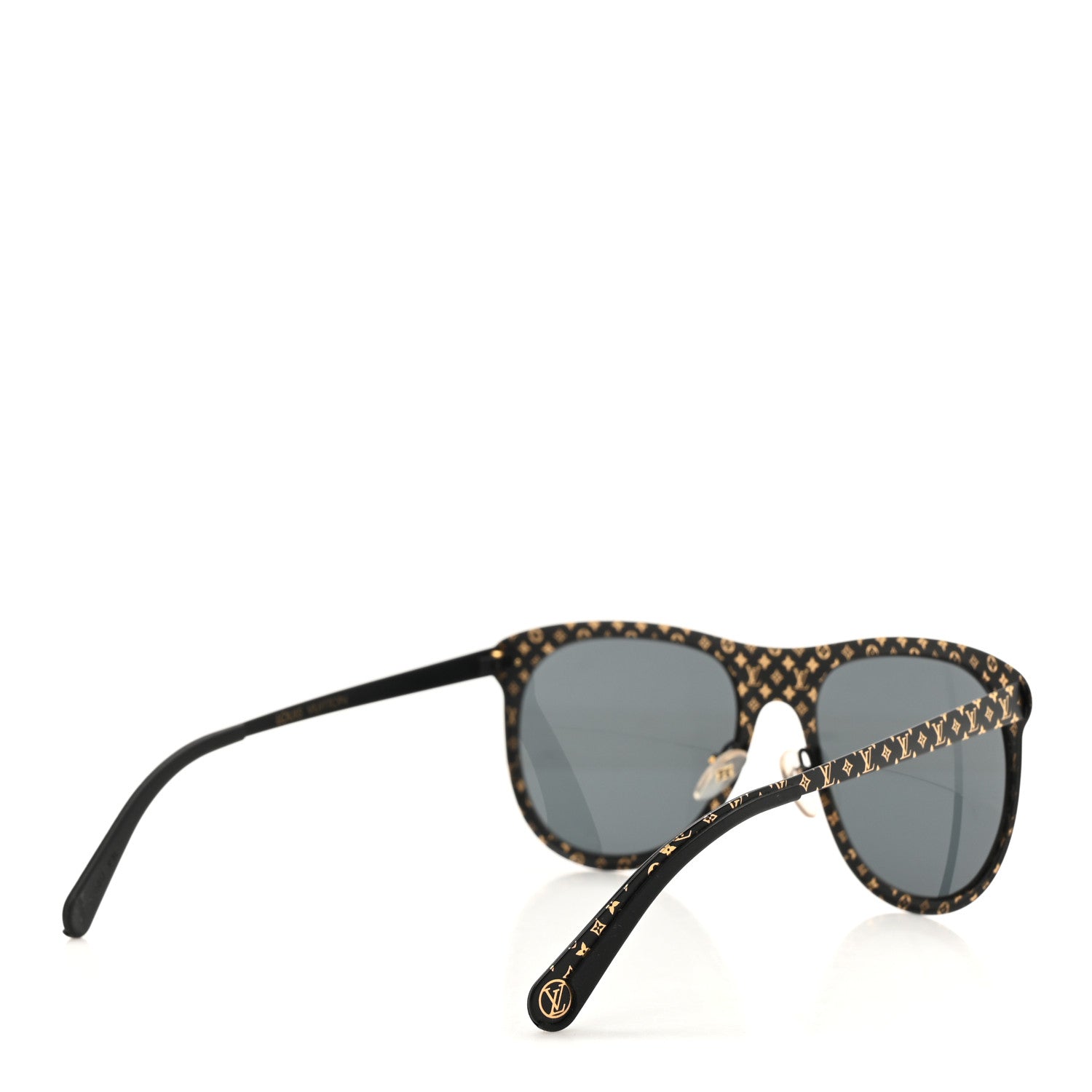 Louis Vuitton Monogram Vertigo Sunglasses Z0966U Black Gold