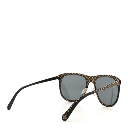 Louis Vuitton Monogram Vertigo Sunglasses Z0966U Black Gold 4 of 9