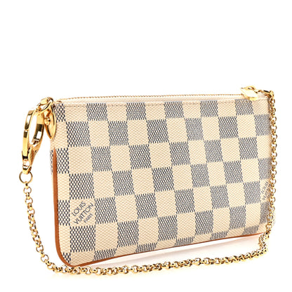 Louis Vuitton Damier Azur Pochette Milla MM 3 of 9