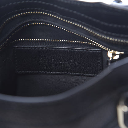 Balenciaga Chevre Gold Metallic Edge Hardware Mini City Black 6 of 10