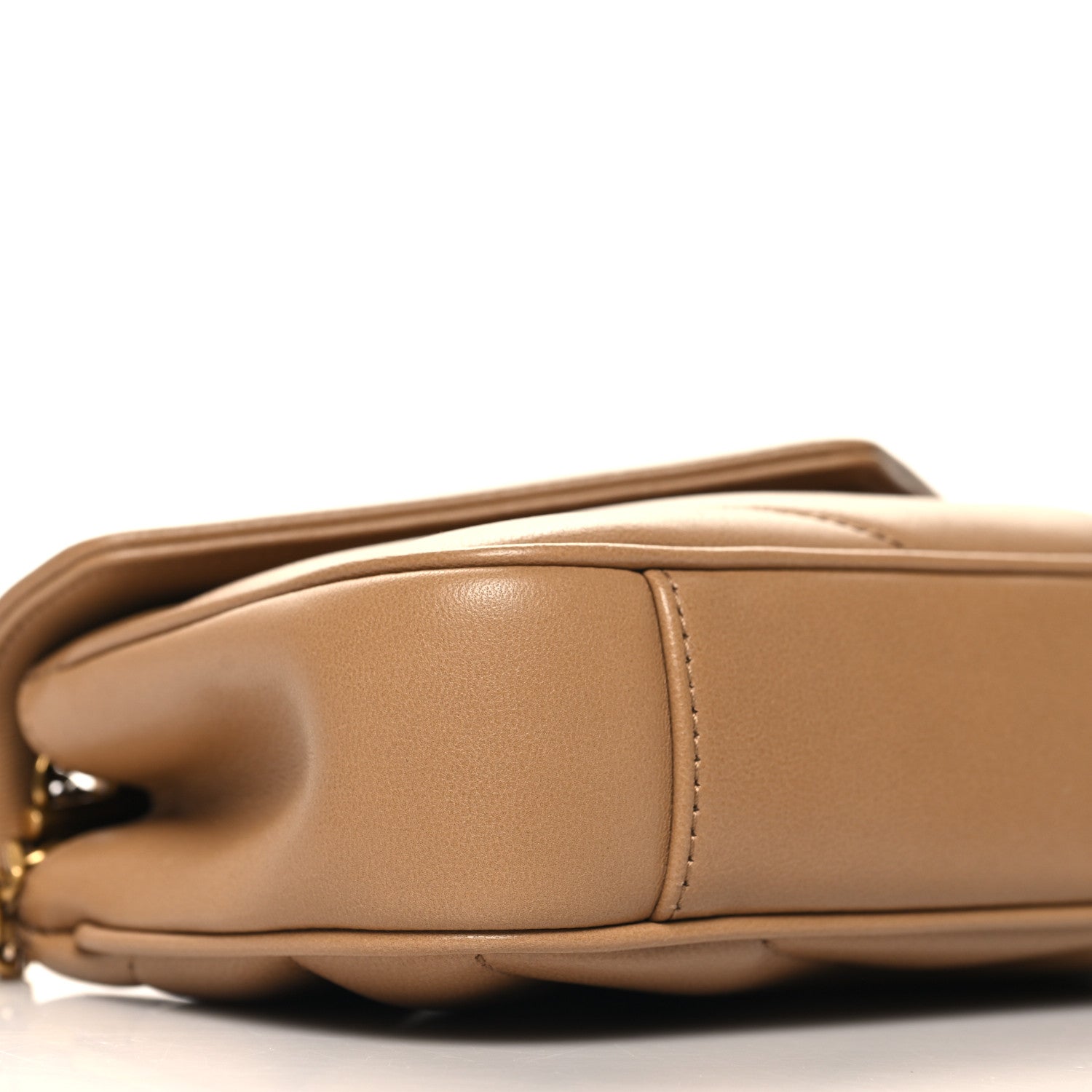 Saint Laurent Lambskin Chevron Quilted Mini Loulou Natural Tan 9 of 11