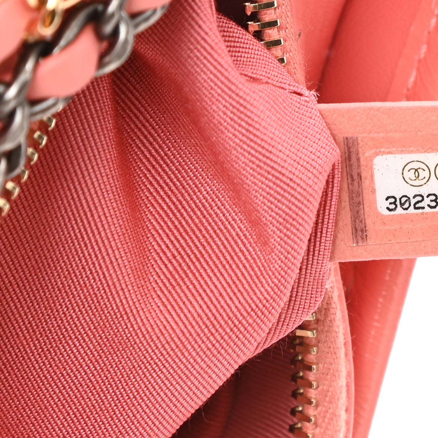 Aged Calfskin Quilted Small Gabrielle Hobo Coral