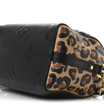 Louis Vuitton Empreinte Monogram Giant Wild At Heart Speedy Bandouliere 25 Black 9 of 9