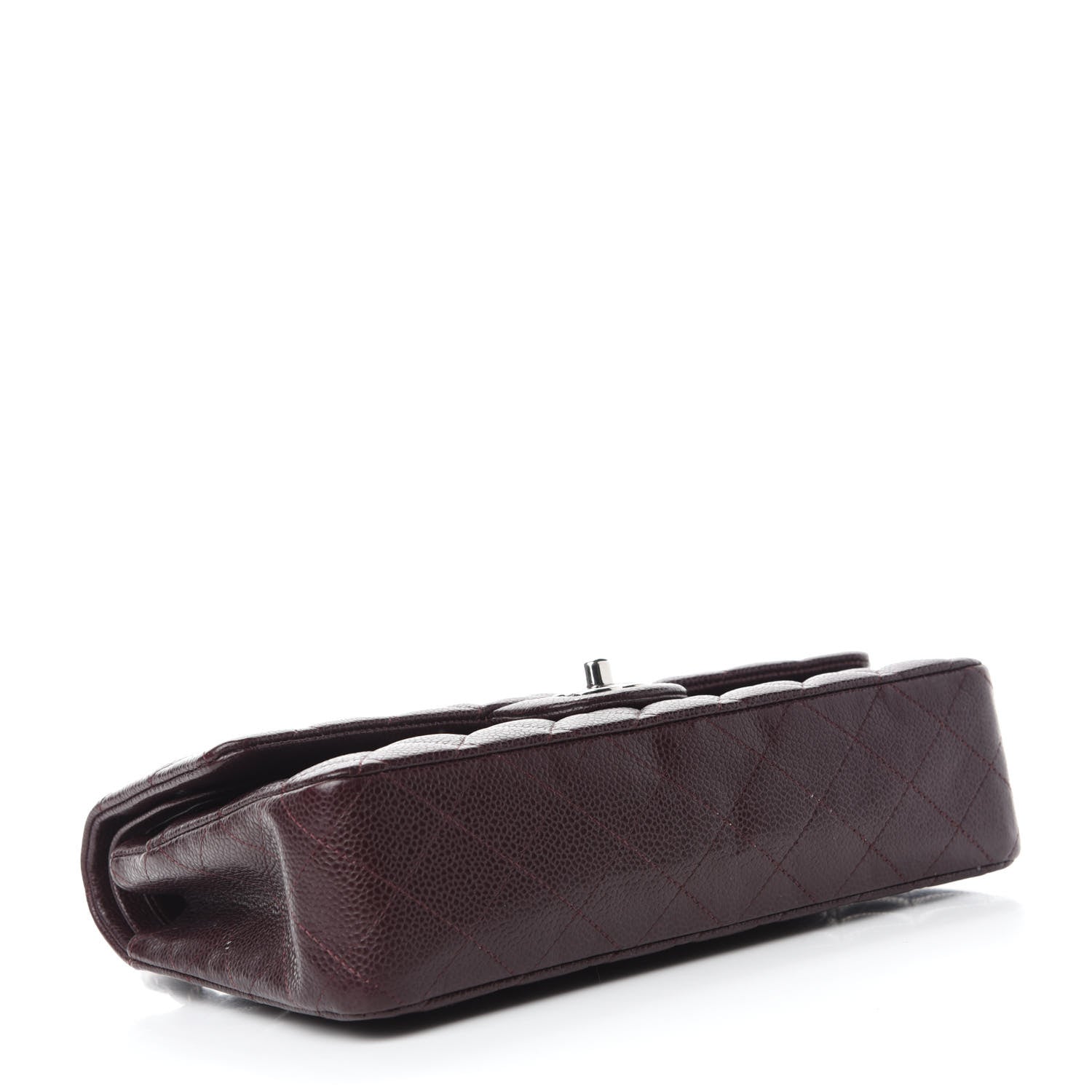 Chanel Caviar Quilted Medium Double Flap Burgundy 4 of 12