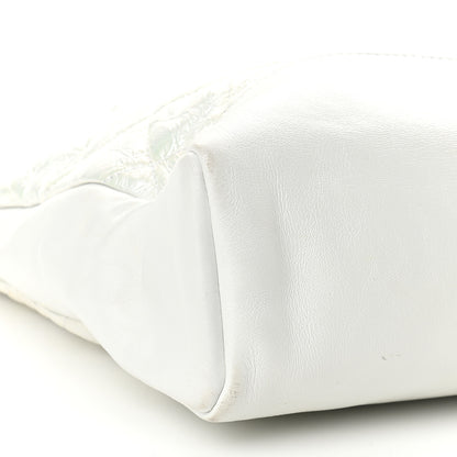 Chanel Crumpled Calfskin Quilted Large 31 Shopping Bag White 8 of 12
