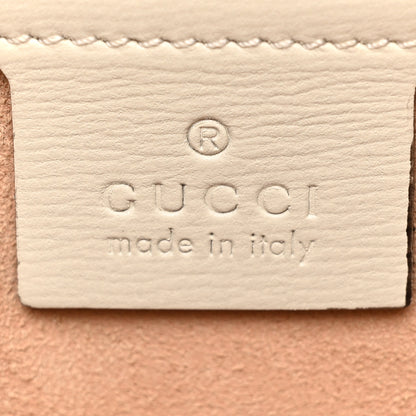 Gucci Azalea Calfskin Small Horsebit 1955 Shoulder Bag Mystic White 6 of 17