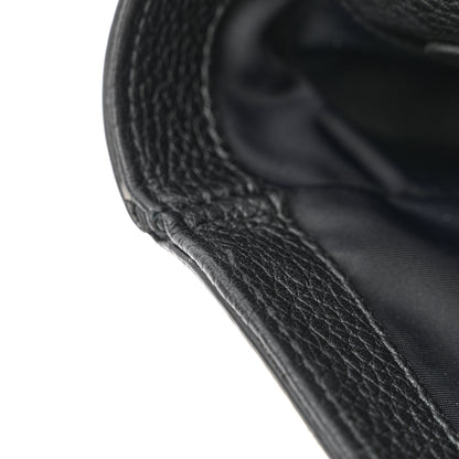 Burberry Grainy Calfskin Embossed Bruno Messenger Black 14 of 17