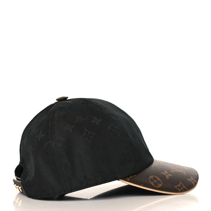 Louis Vuitton Polyester Silk Monogram LV Get Ready Cap L Black 3 of 8