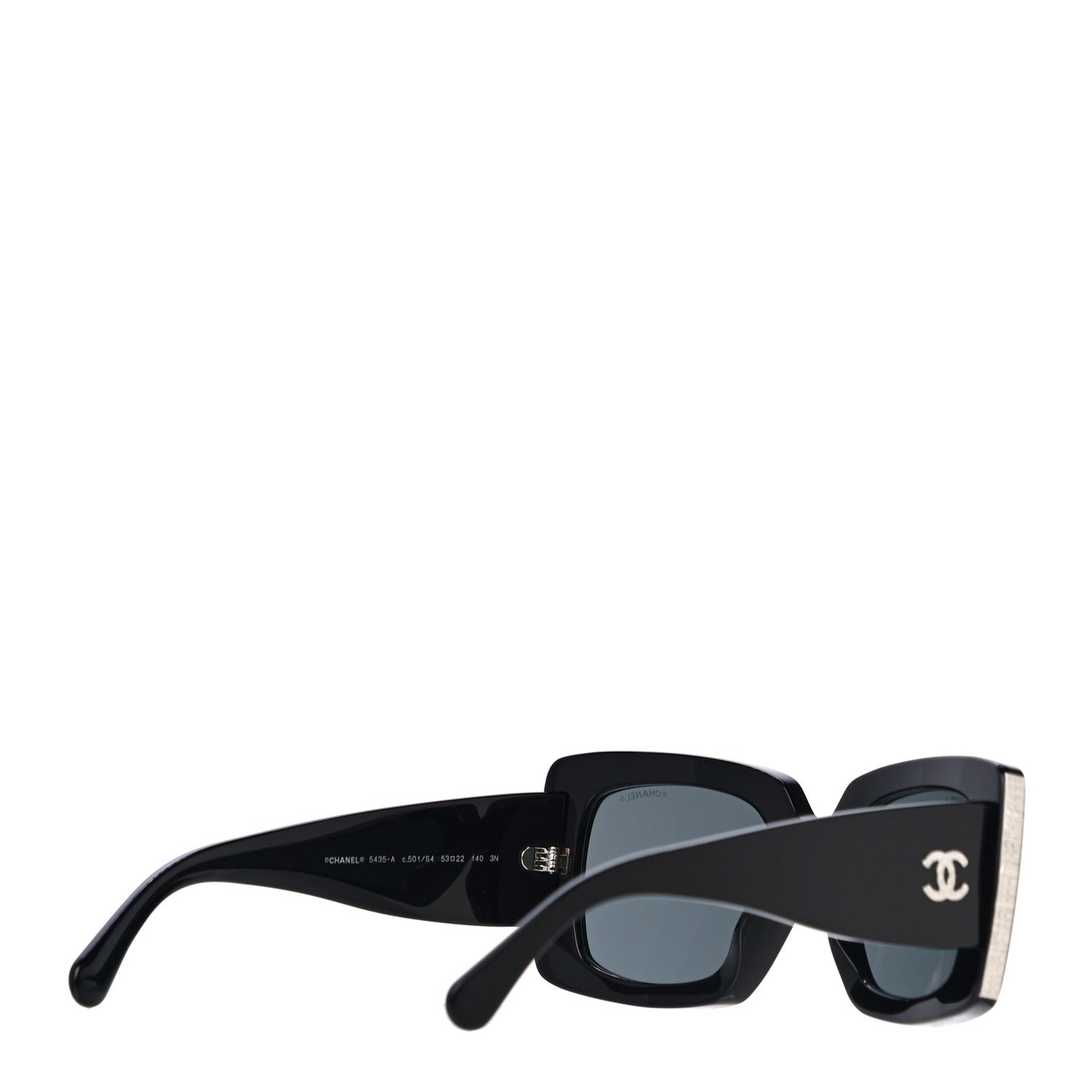 Acetate Rectangle Sunglasses 5435 Black