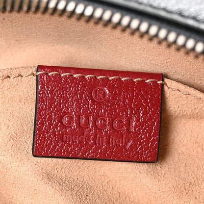 Gucci Azalea Calfskin Matelasse Diagonal Torchon GG Marmont Belt Bag 85 34 Black Romantic Cerise 6 of 10